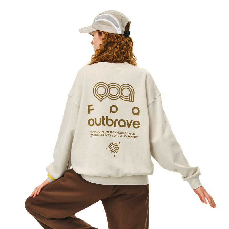FPA Track Pattern Printed Pullover Crew Neck Sweatshirt