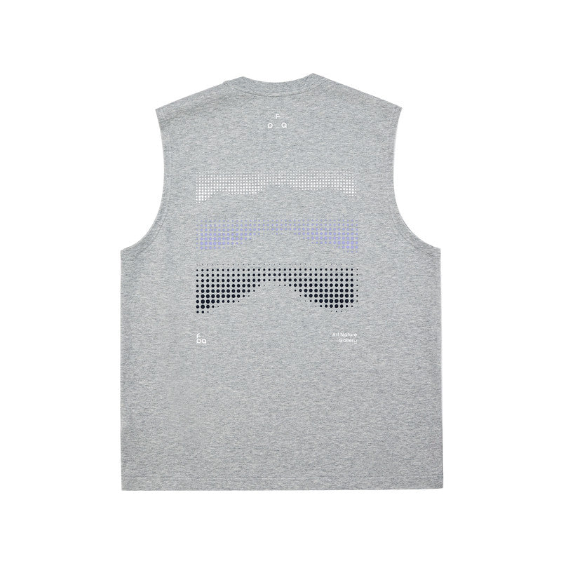 FPA7A Antibacterial Quick-Dry Anti-Mite Sleeveless Vest - Summer Outdoor Sports Round Neck Fitness Tank Top