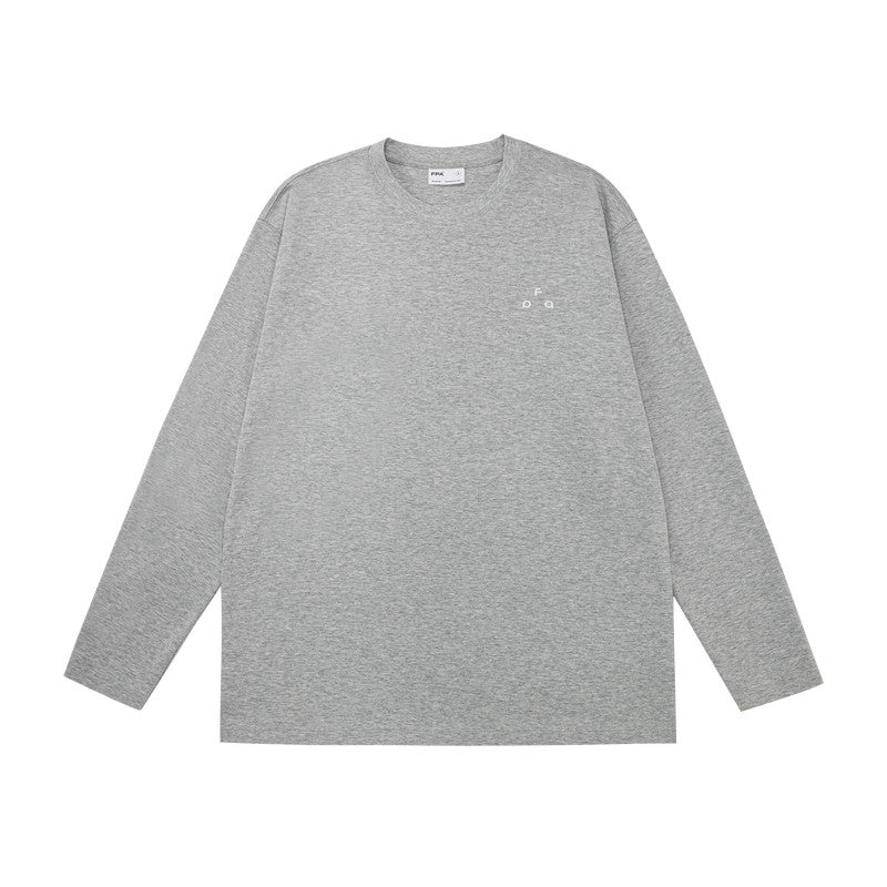 FPA Triangle Basic Small Logo Long Sleeve T-Shirt for Spring/Autumn Casual Sports Crew Neck Inner Layer Heavyweight Tee for Men