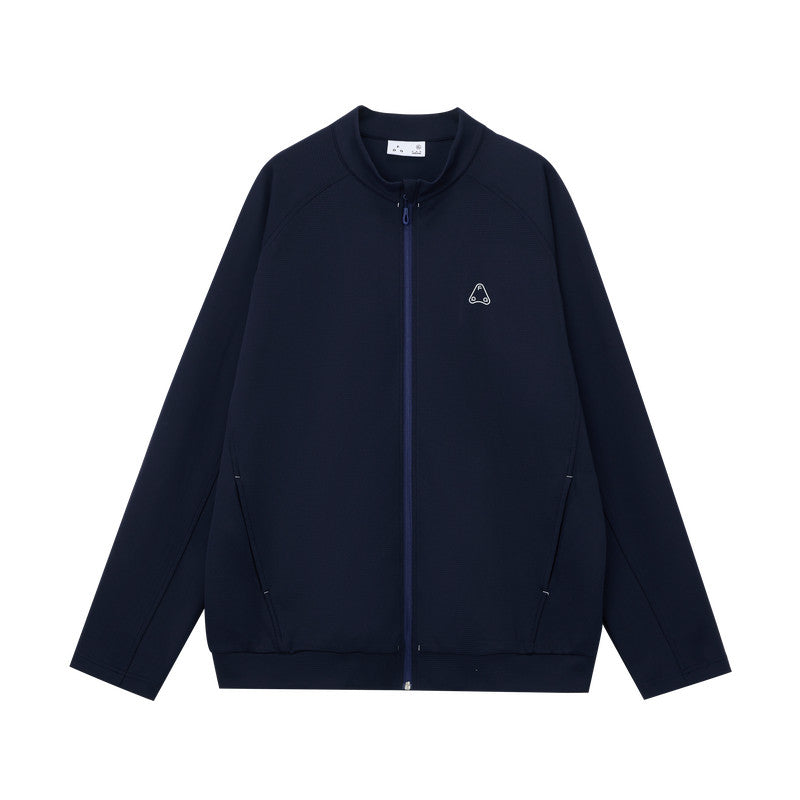FPA Color-Block Logo Stand Collar Zip-Up Hoodie Sweatshirt for Men and Women, Casual Spring/Fall Jacket