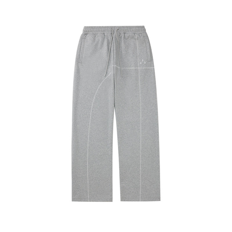 FPA Warm Fleece Casual Jogger Pants for Couples – Versatile Straight-Leg Sweatpants for Spring and Autumn