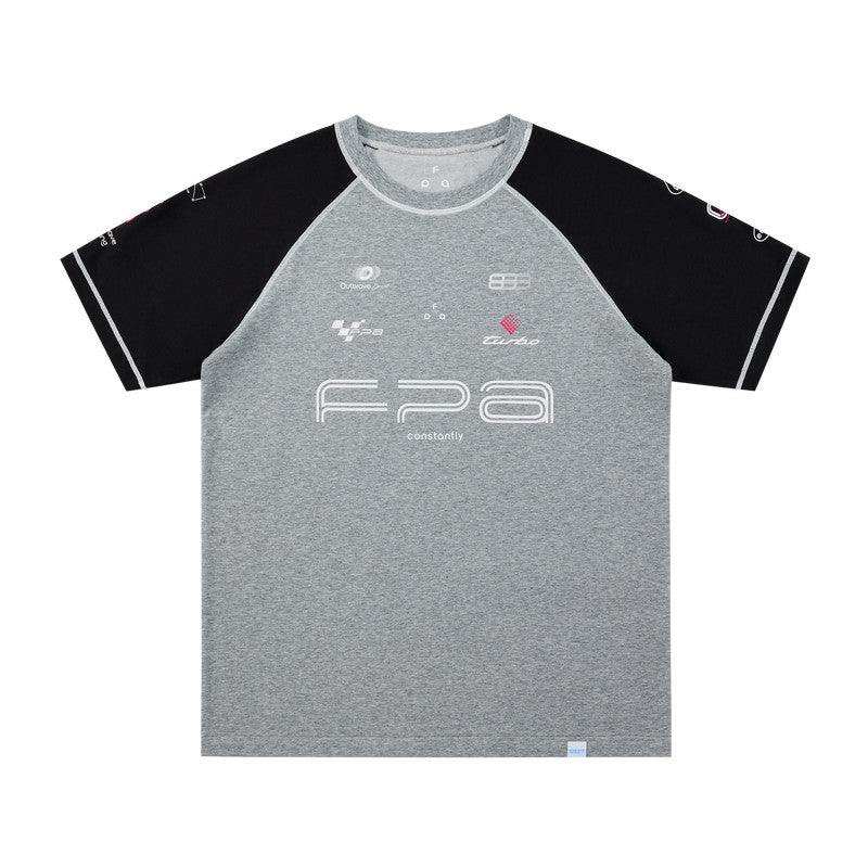 FPA Sport COOLMAX Racing Short Sleeve T-Shirt - Summer Contrast Color Crew Neck, Premium Fit, Cool & Breathable