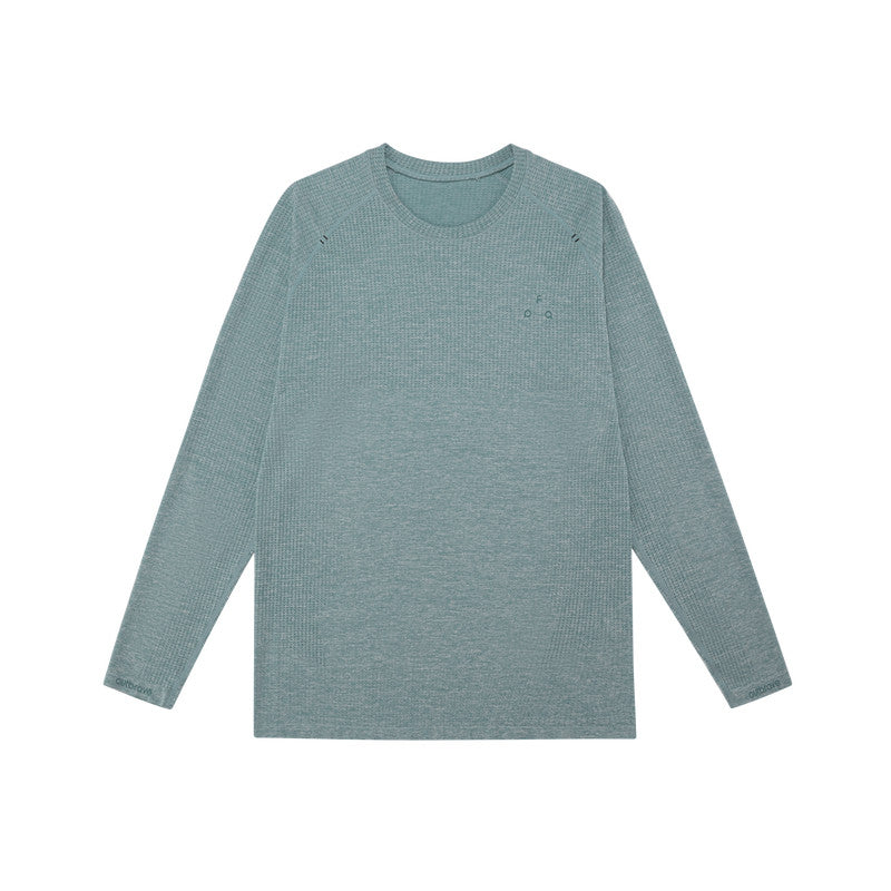 FPA Active Knit Long-Sleeve T-Shirt for Men – Spring Premium Design Crew Neck Casual Fitness Breathable Outdoor Tee