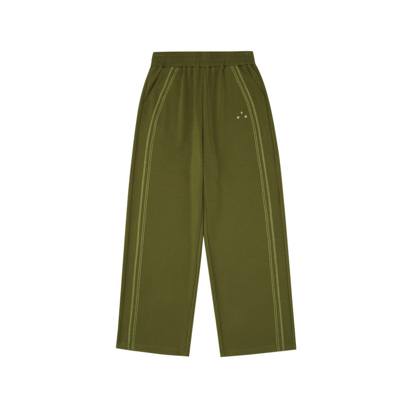 FPA Sport Skin-Friendly Air Layer Contrast Color Pants – Chinese Streetwear Trendy Loose Retro Unisex Straight-Leg Casual Pants