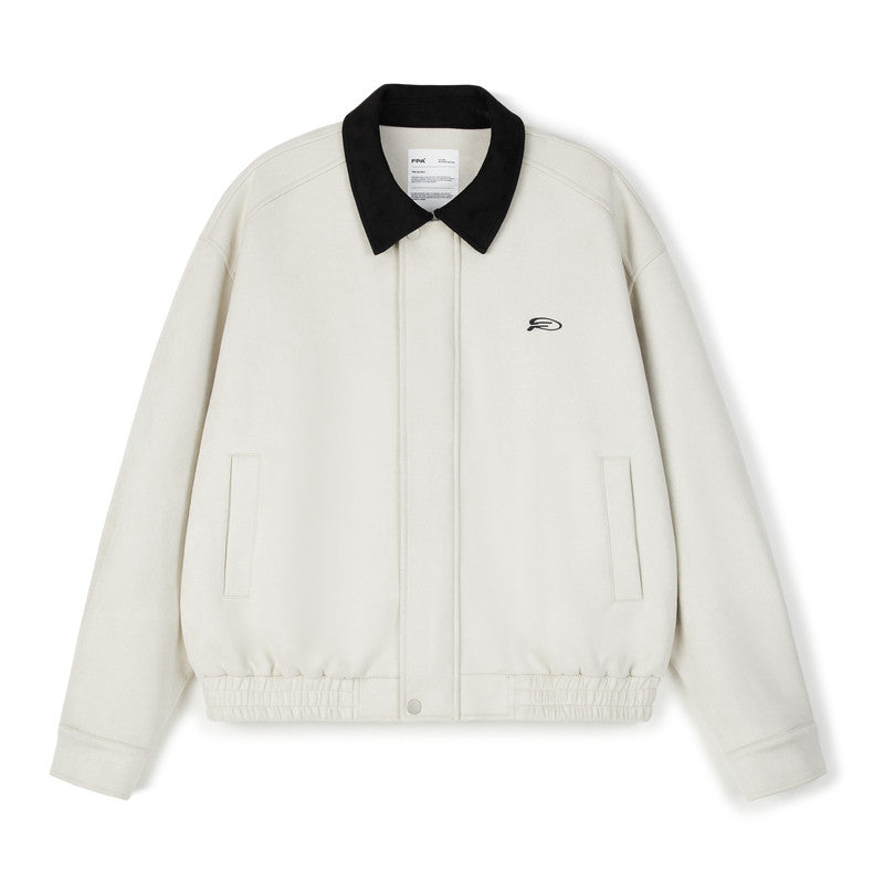 FPA Suede Lapel Jacket - Chinese Streetwear Trend, Loose-Fit American Style Short Couple Jacket for Spring/Autumn