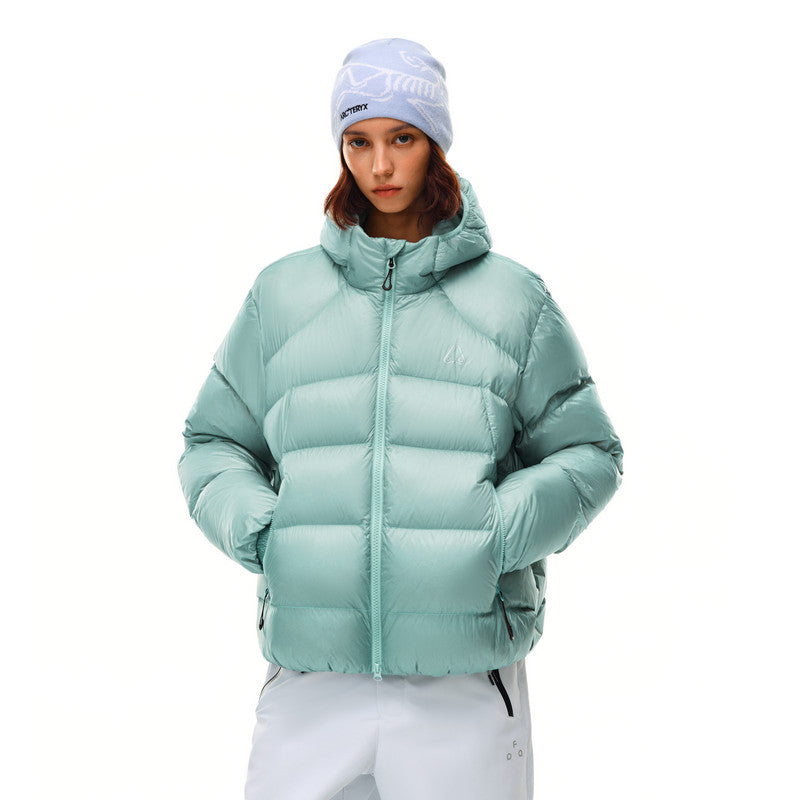 FPA 800FP 95% White Duck Down Puffer Hooded Down Jacket – Winter Warm Outdoor Sports Casual Down Coat for Men