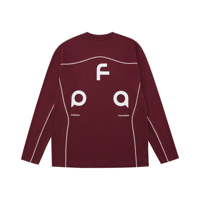 FPA Cool-Touch Quick-Dry Long-Sleeve Sports Shirt - Chinese Streetwear Contrast Stitching Couple Outdoor Spring T-Shirt for Men