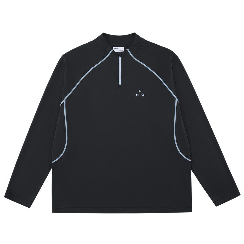 FPA5A Antimicrobial Quick-Dry Half-Zip Long-Sleeve Sports T-Shirt for Men and Women, Spring Outdoor Casual Pullover