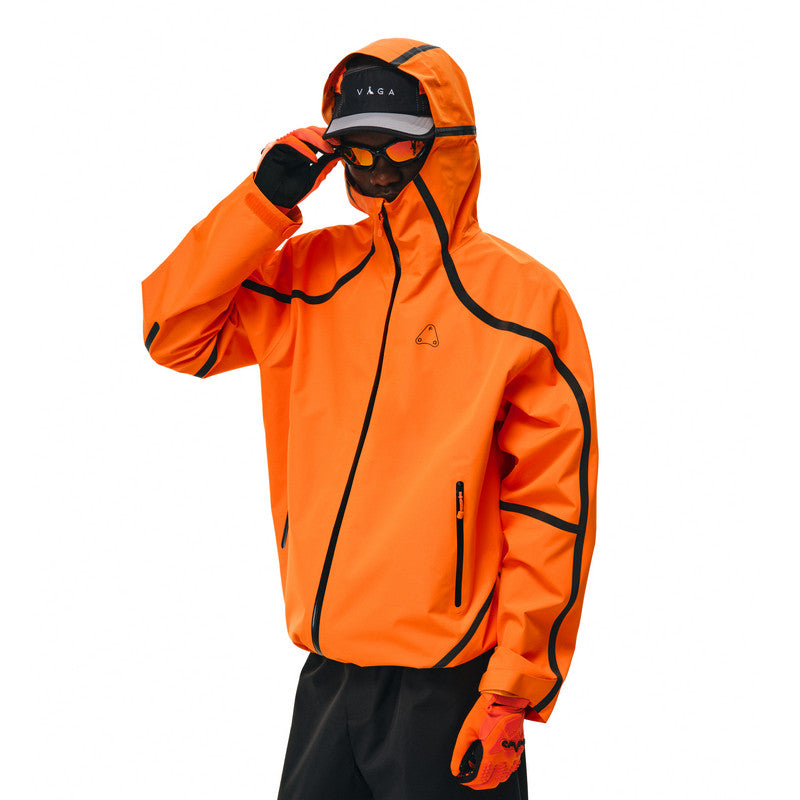 FPA Outdoor 3-Layer Waterproof Hiking Jacket with Seam-Sealed Construction