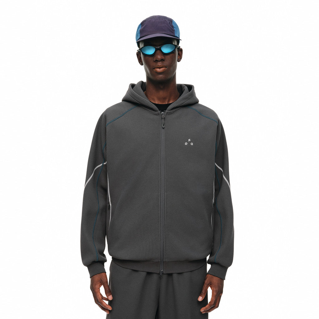 FPA Waffle Fleece Color-Block Lounge Pants Set - Fall Basic Logo Color-Block Wide-Leg Casual Pants for Men