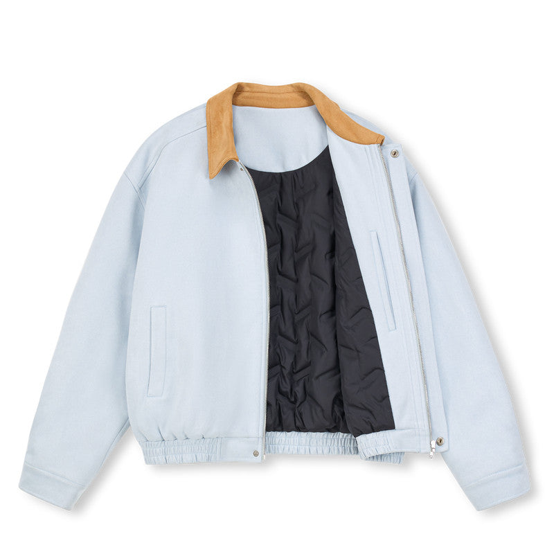 FPA Suede Lapel Jacket - Chinese Streetwear Trend, Loose-Fit American Style Short Couple Jacket for Spring/Autumn