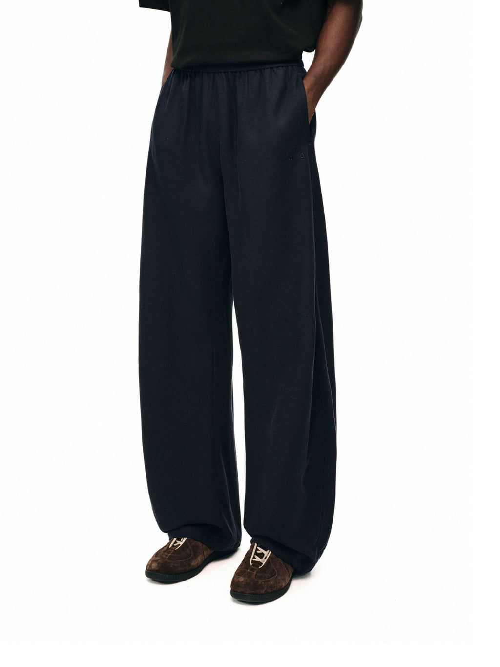 FPA Men's Antimicrobial Tencel Linen Relaxed Curved Casual Pants – Fall Basic Loose-Fit Trousers
