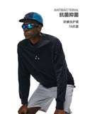 FPA7A Antibacterial and Dust Mite Resistant Long Sleeve Sports Tee, Autumn Casual Basic Crew Neck Outdoor Couple T-Shirt for Men
