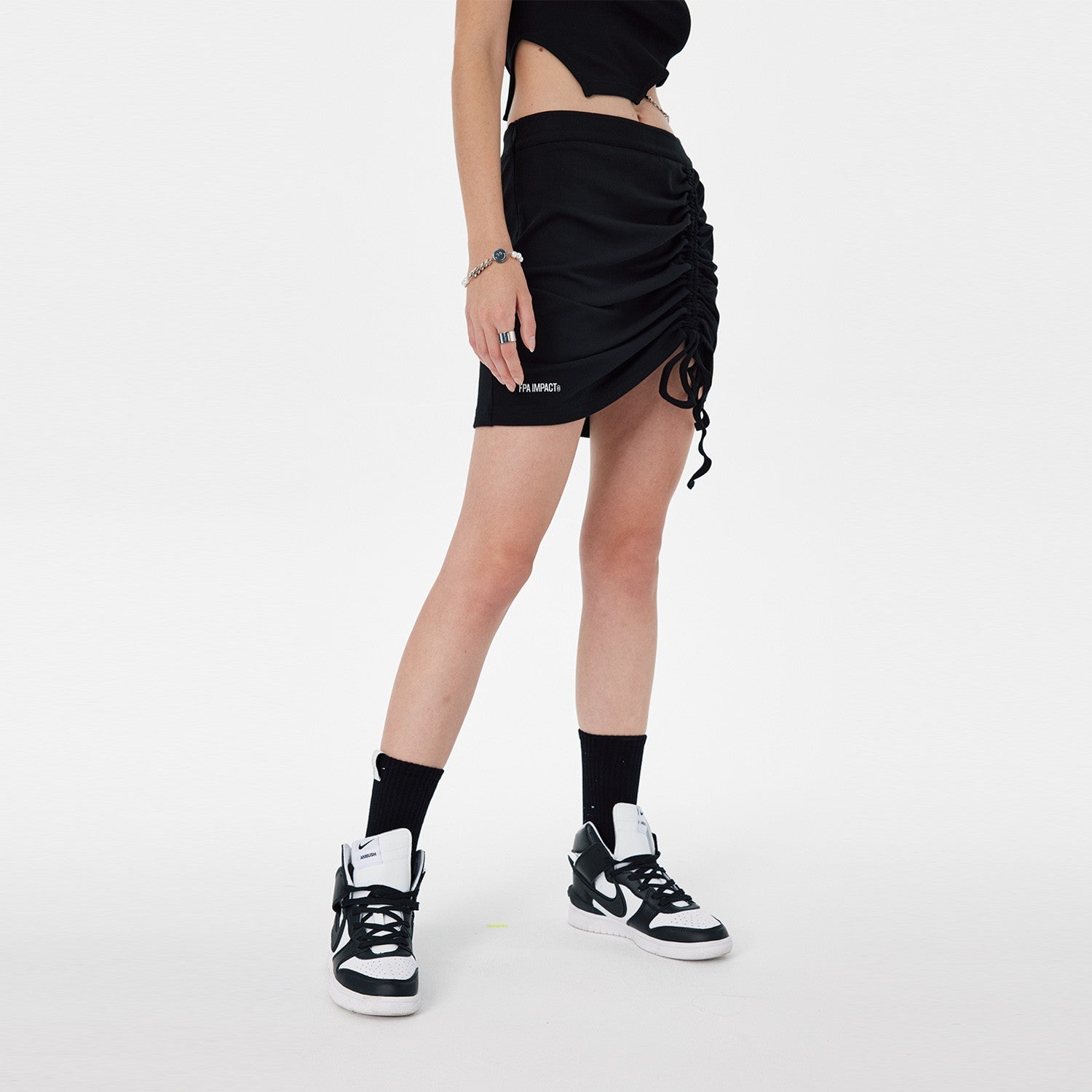 FPA (VENGETICE) Webbing Strap Fitted Dress – Chinese Streetwear Bodycon Mini Dress, Slimming & Leg-Lengthening Sexy Skirt