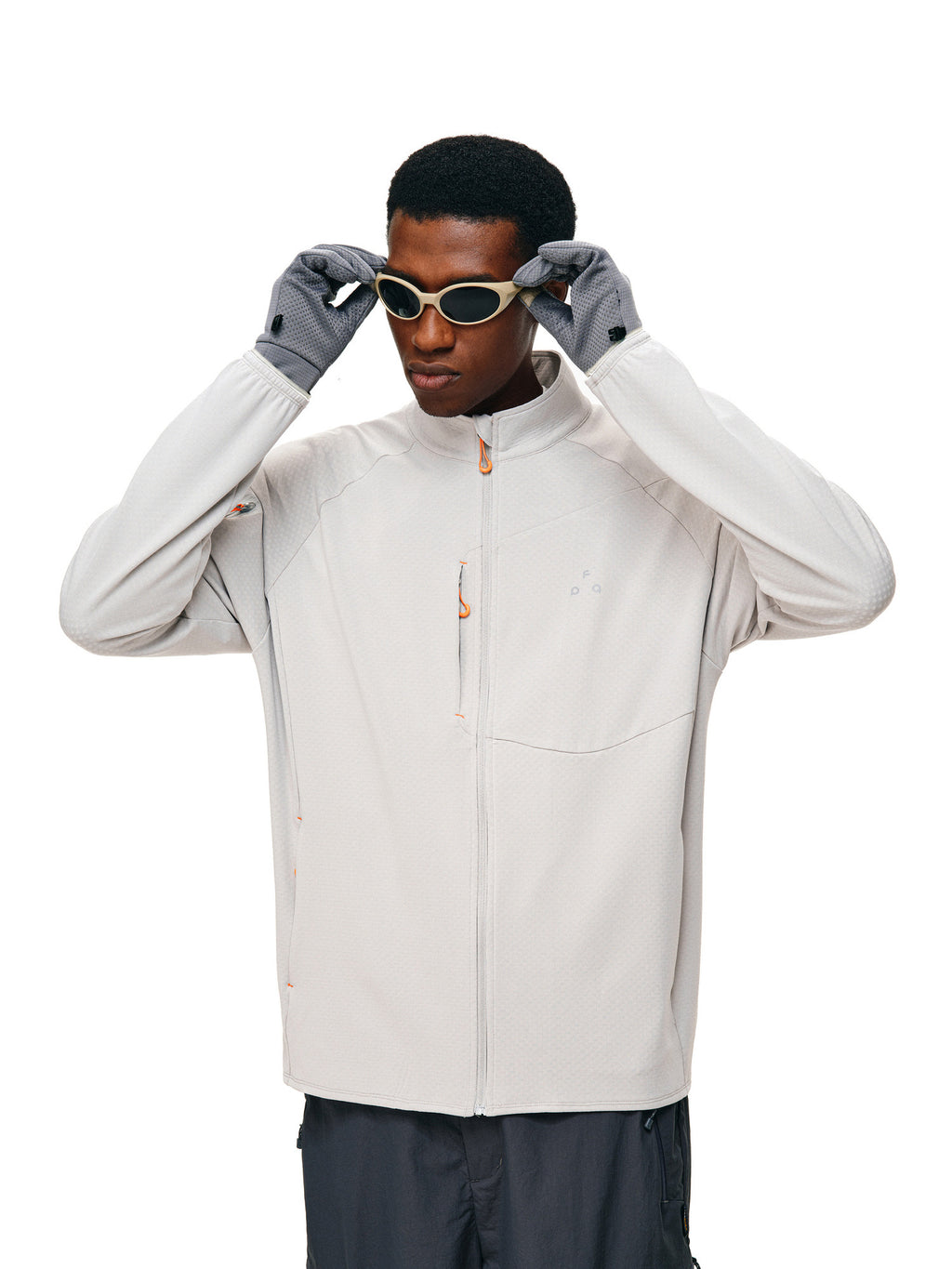 FPA Color-Block Stand Collar Jacket for Men – Outdoor Sports Casual Fall Basic Zip-Up
