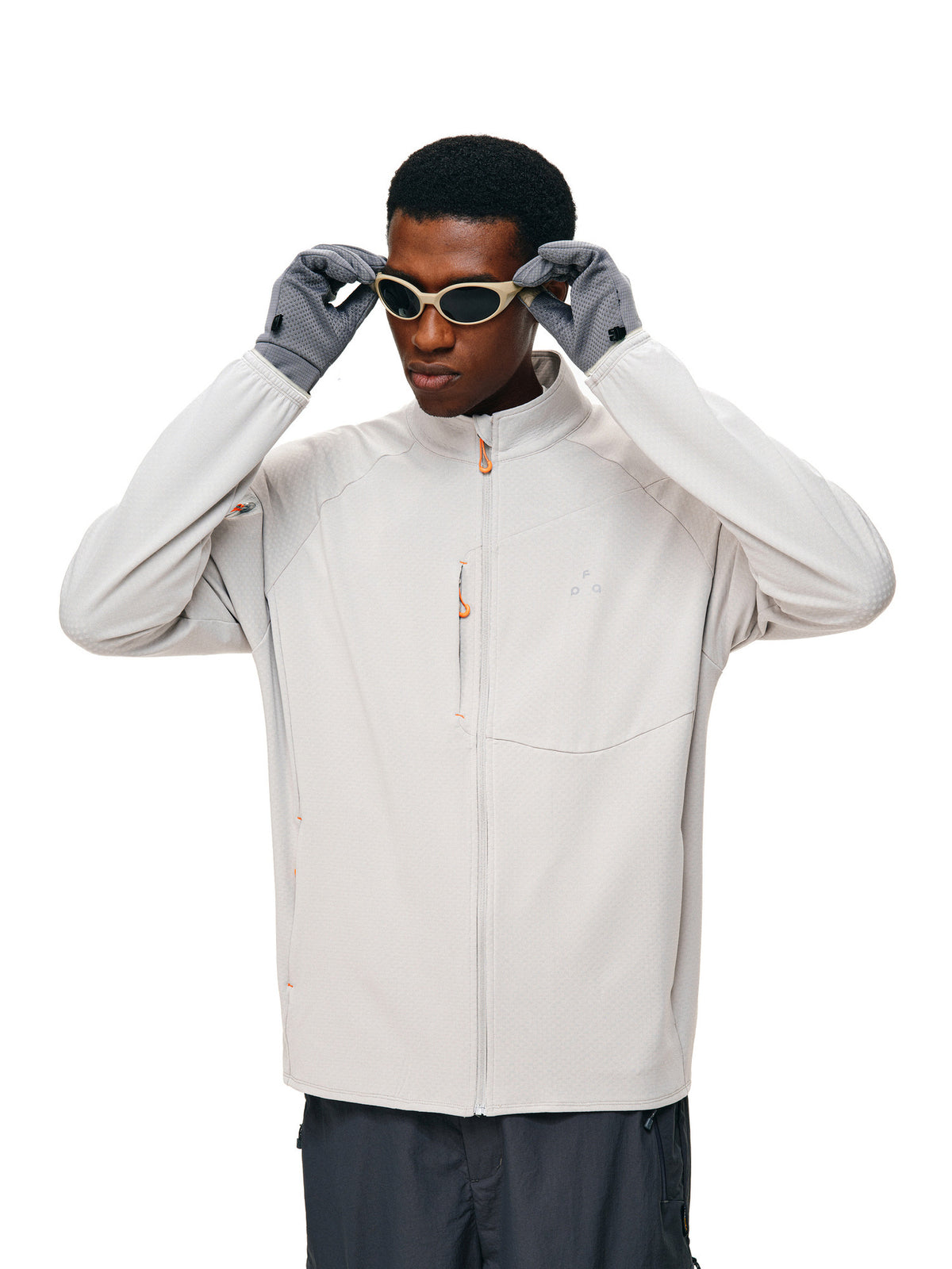 FPA Color-Block Stand Collar Jacket for Men – Outdoor Sports Casual Fall Basic Zip-Up