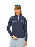 FPA Air Layer Contrast Stitch Half-Zip Athletic Sweatshirt - Autumn Casual Unisex Stand Collar Pullover for Men