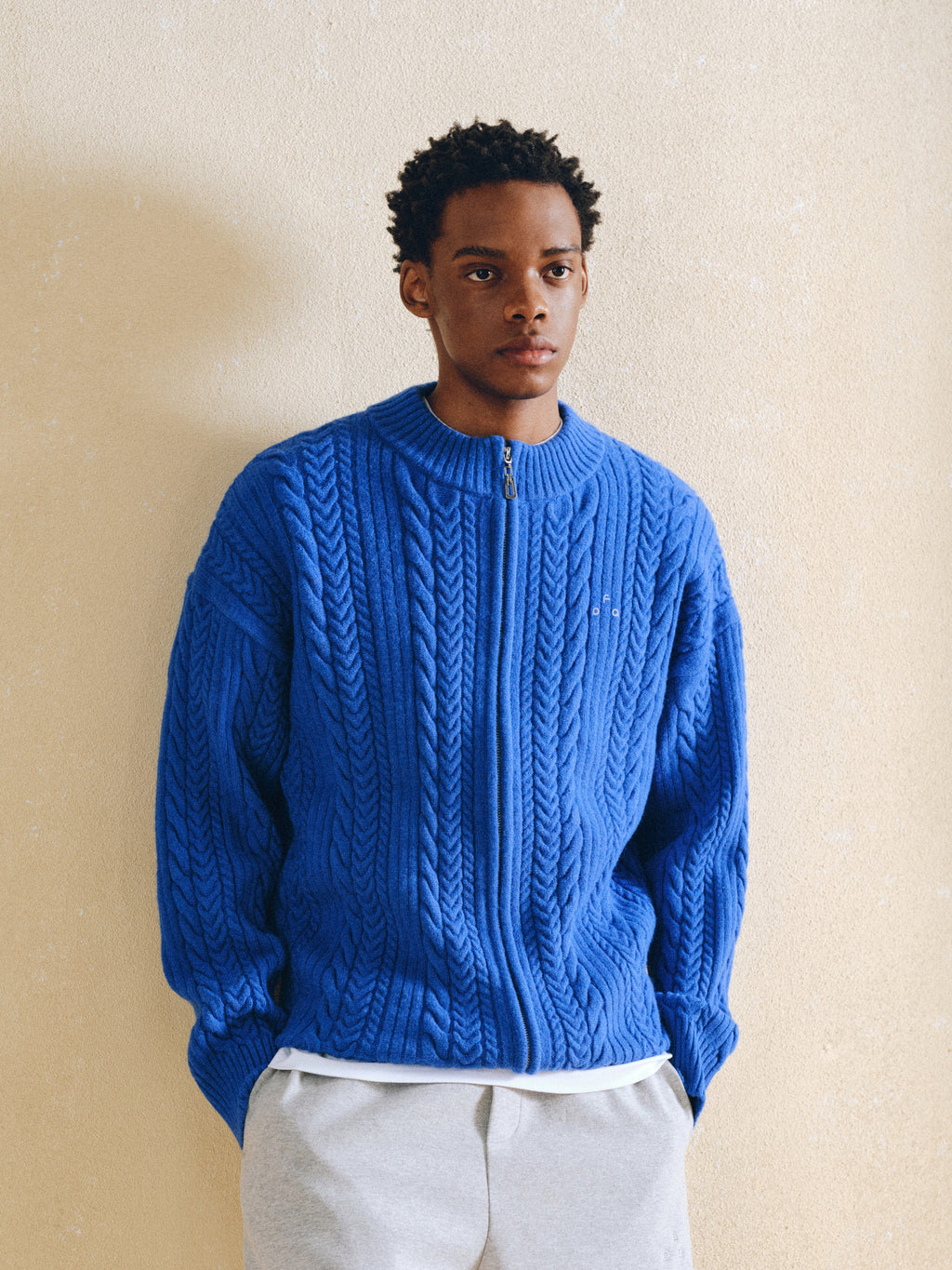FPA Cable Knit Soft Zip-Up Sweater 2026 New Style Casual Autumn Knit Cardigan for Couples