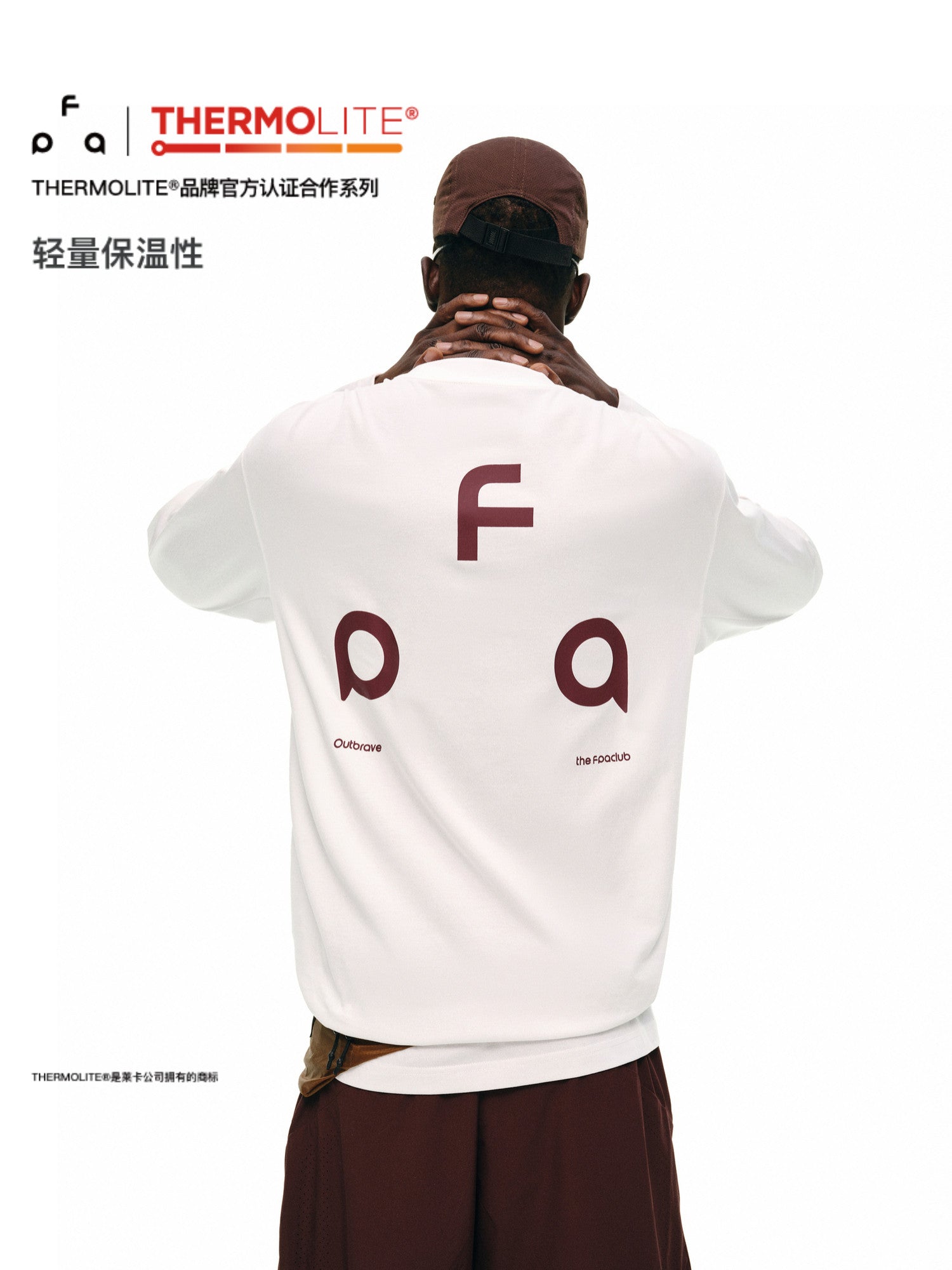 FPA Triangle Logo Printed Crew Neck Long Sleeve T-Shirt for Men and Women, Sports Style, Basic Couple Tee