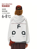 FPA Warm Fleece Hooded Sweatshirt for Couples – Loose Fit, Heavyweight Streetwear Pullover for Spring and Autumn