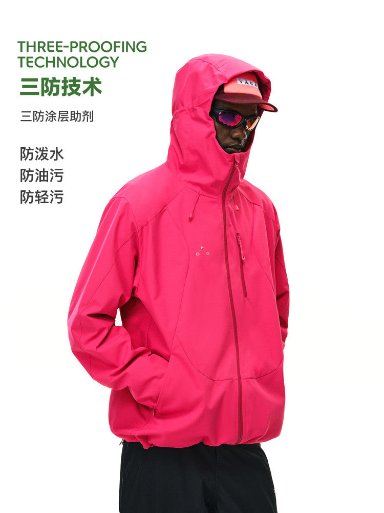 FPA Outdoor Sports Hiking Jacket - Waterproof Windbreaker for Men and Women, Couple Style, Loose Fit
