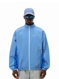 FPA Cotton-Poly Twill Contrast Stitch Zip-Up Stand Collar Jacket – Chinese Streetwear Spring/Autumn Lightweight Couple Jacket for Men