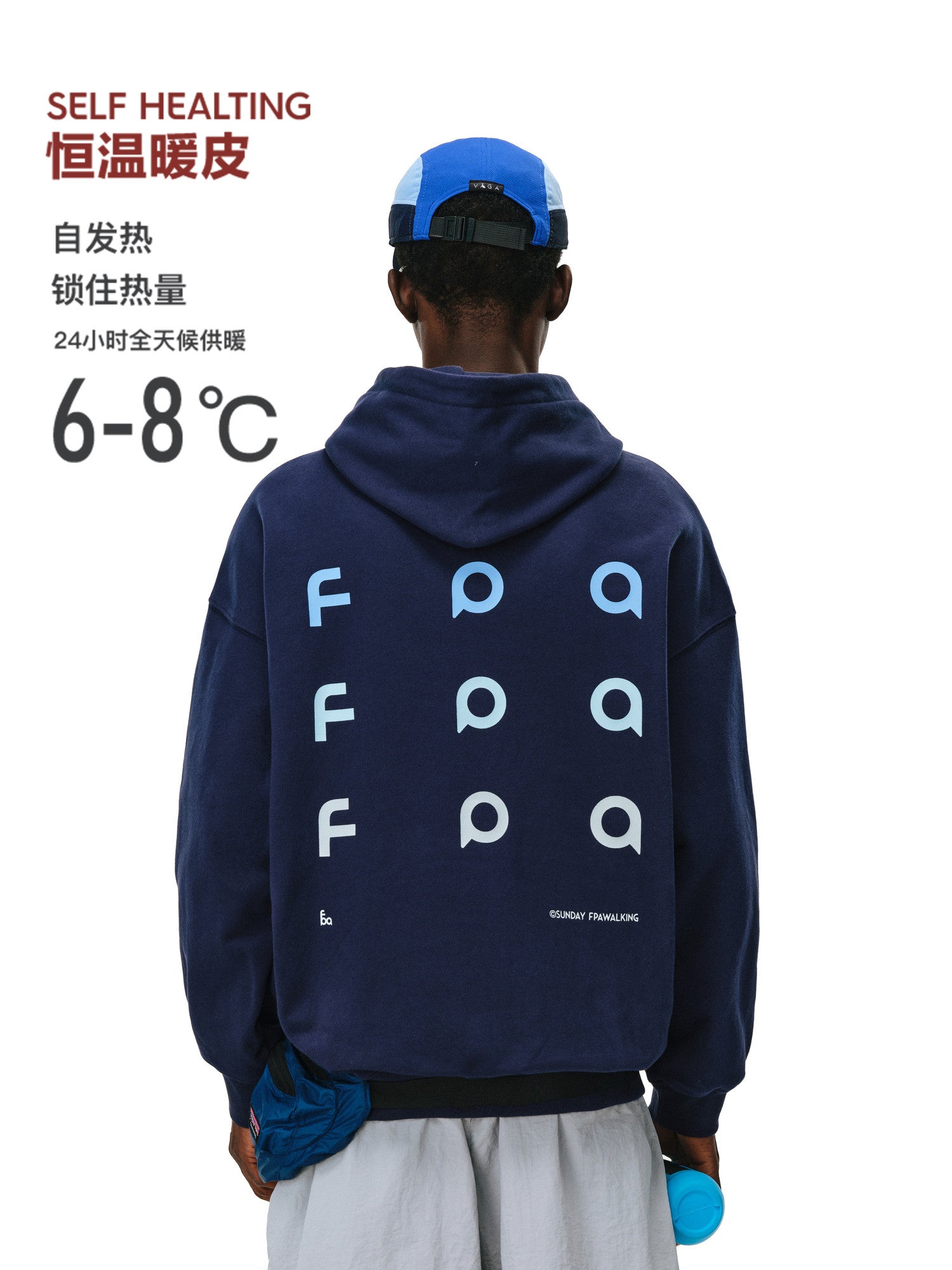 FPA Warm Fleece Hooded Pullover for Outdoor Sports