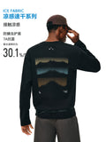 FPA 7A Antibacterial Quick-Dry Cool-Touch Anti-Mite Long-Sleeve Sports T-Shirt for Men and Women, Autumn Outdoor Fitness Round Neck Printed Couple Tee