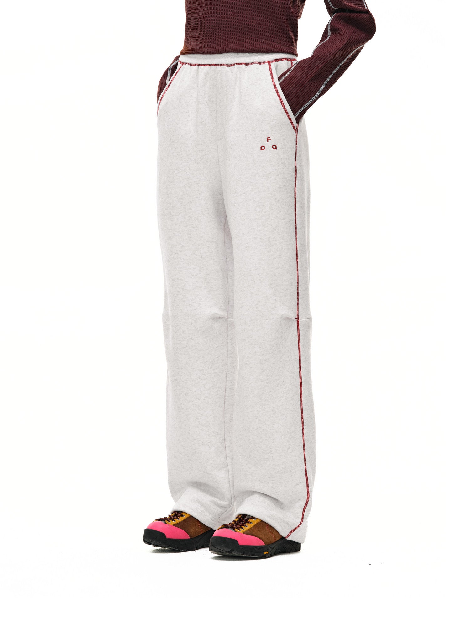 FPA Athletic Contrast Stitch Ultra-Soft Lounge Pants 2026 New Loose Straight-Leg Unisex Casual Sweatpants