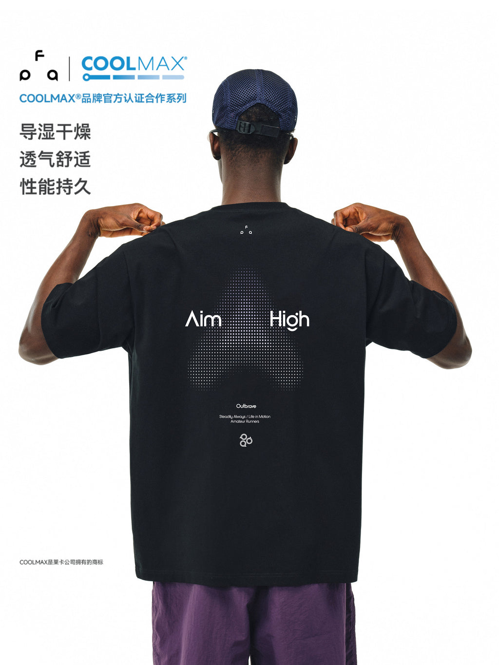 FPA Polka Dot Mountain COOLMAX Short Sleeve 2026 Summer New Couple Outdoor Sports Quick-Dry Cool Touch T-Shirt for Men