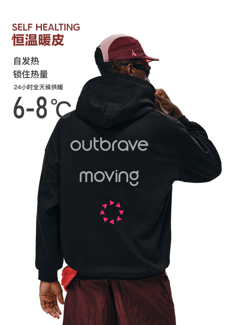 FPA Warm Color-Block Hoodie