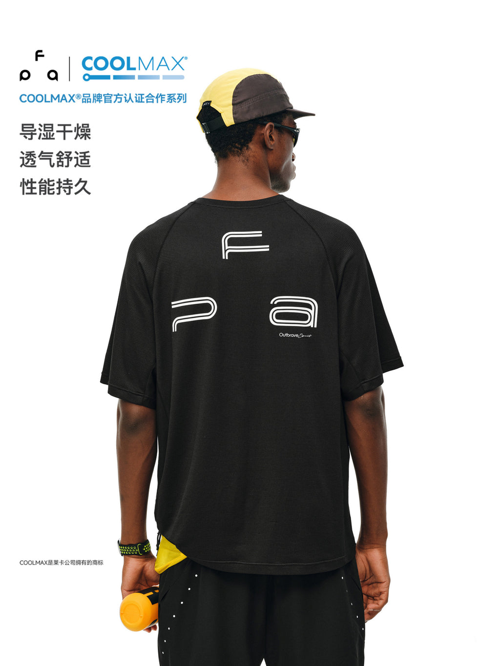 FPA COOLMAX Short-Sleeve T-Shirt with Triangle Logo - Summer Crew Neck Casual Outdoor Breathable Cool-Touch Tee for Men and Women