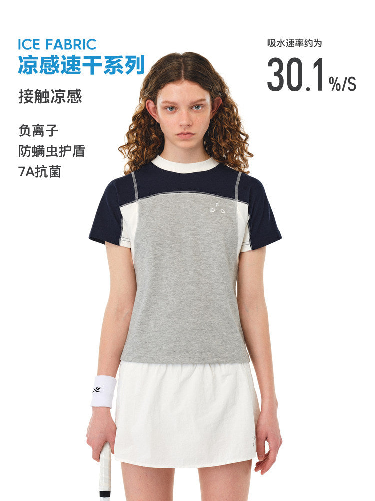 FPA Quick-Dry 7A Antibacterial Cool-Touch Athletic Short-Sleeve Tee 2026 Summer New Arrival Round Neck Chinese Streetwear Slim Fit Women's T-Shirt