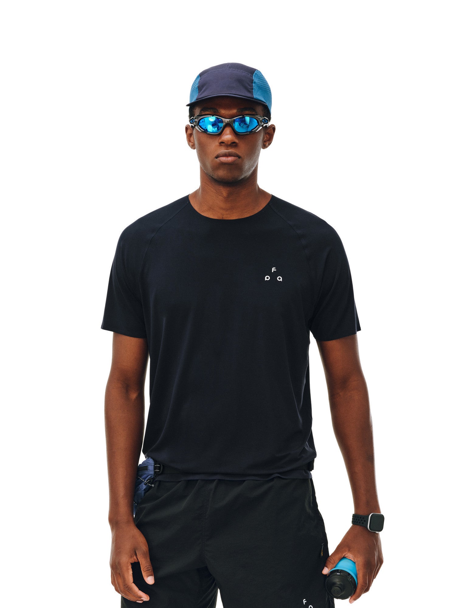 FPA Seam-Sealed Sports Short Sleeve T-Shirt for Men - Summer Round Neck Premium Craftsmanship Basic Logo Outdoor Fitness Tee