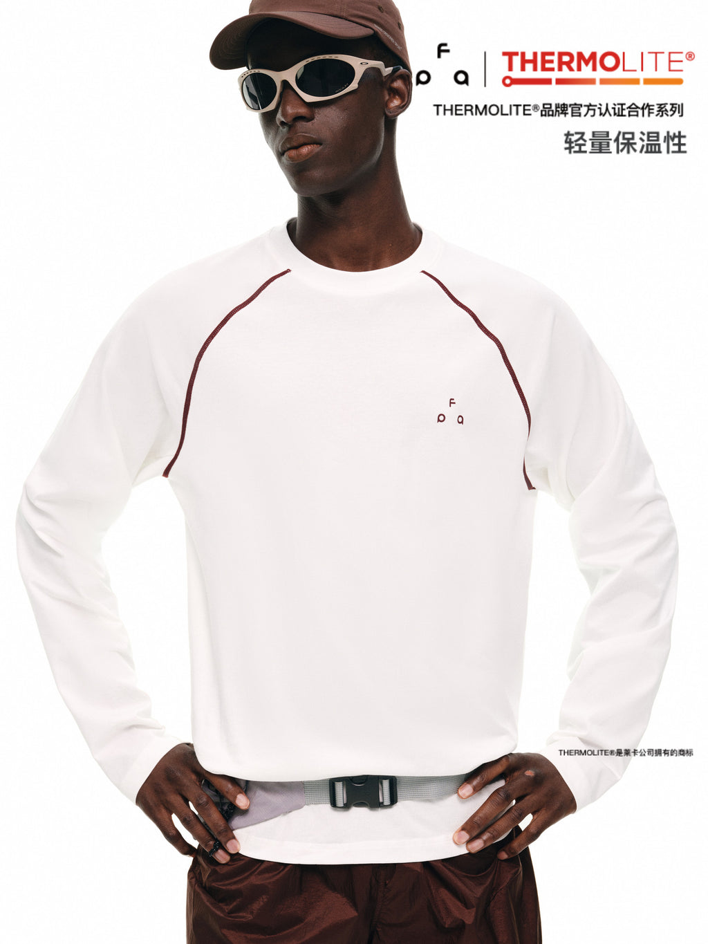 FPA Basic Crew Neck Printed Long Sleeve T-Shirt - Lightweight Unisex Casual Tee for Men and Women (Autumn)