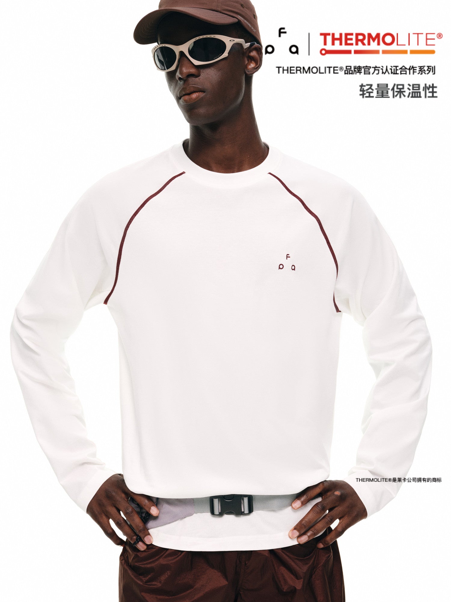 FPA Basic Crew Neck Printed Long Sleeve T-Shirt - Lightweight Unisex Casual Tee for Men and Women (Autumn)