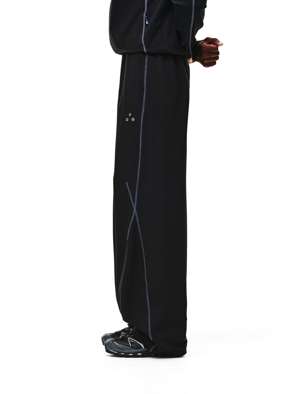 FPA Outdoor Sports Contrast Stitch Thickened Curved Leg Pants Winter Loose Wide Leg Couple Casual Warm Pants