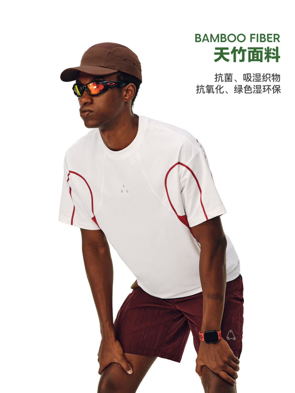 FPA Color-Block Athletic Curve Casual Short Sleeve T-Shirt 2026 New Summer Round Neck Couple Half Sleeve Tee