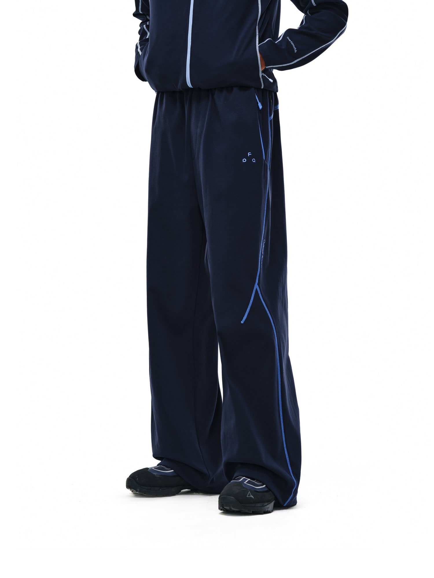 FPA Outdoor Sports Contrast Color Textured Plaid Straight-Leg Casual Pants for Couples, Relaxed Fit