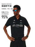 FPA Racing Sport Pattern Printed Short Sleeve Polo Shirt Summer V-Neck Quick-Dry Couple Casual Lapel T-Shirt for Men