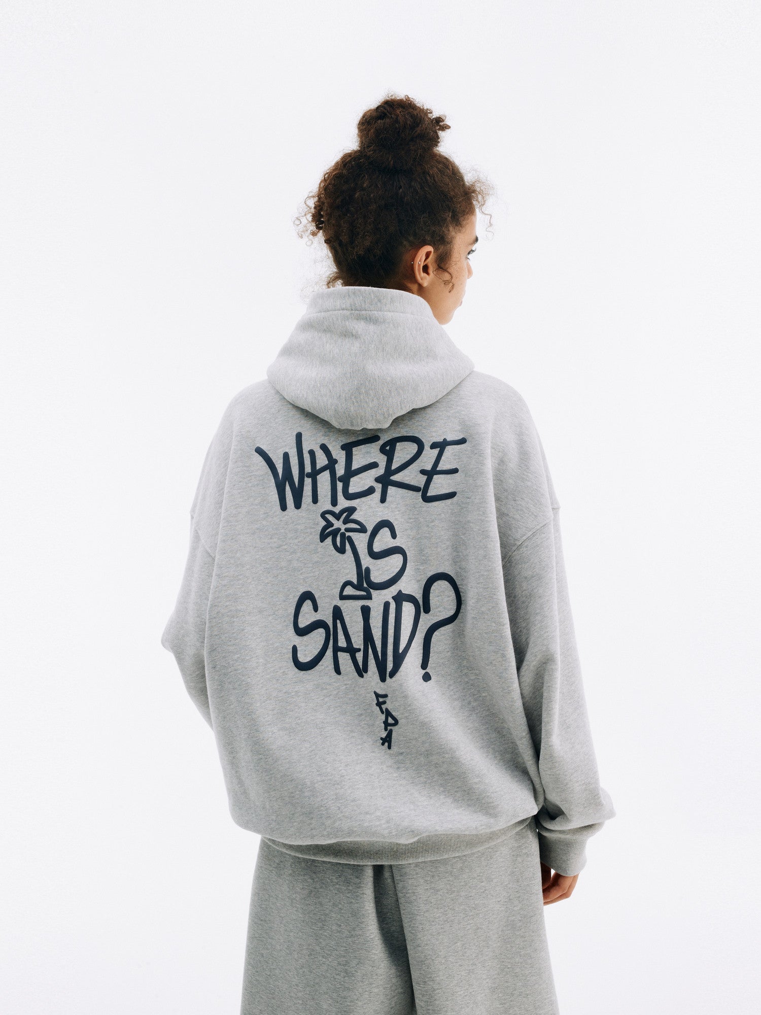 FPA Beach Graffiti Foam Hoodie – Autumn Casual Loose Heavyweight Unisex Chinese Streetwear Hooded Sweatshirt for Men