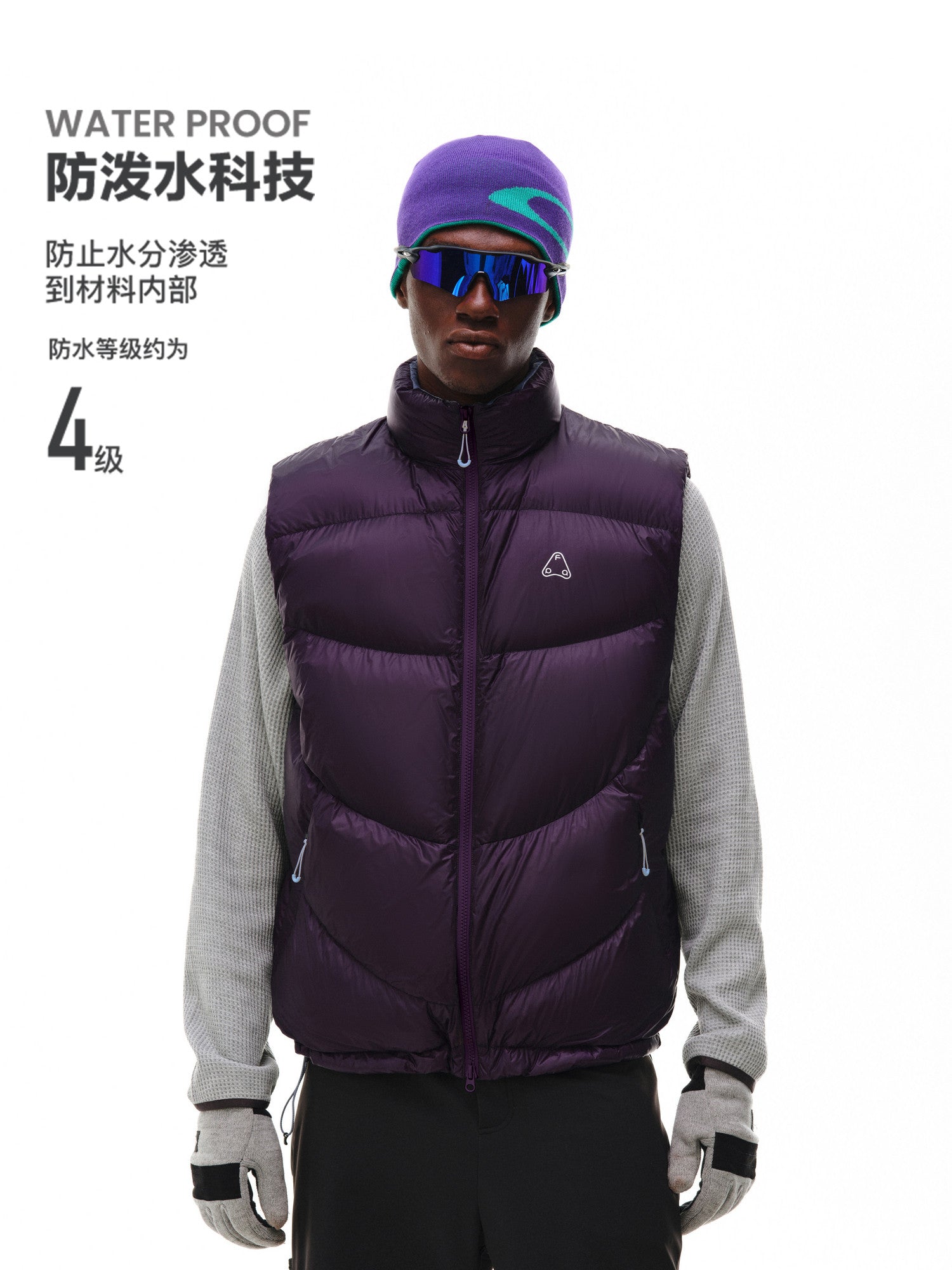FPA Color-Block Down Vest 2026 New Winter Thickened Stand Collar Warm Couple Style Sleeveless Vest