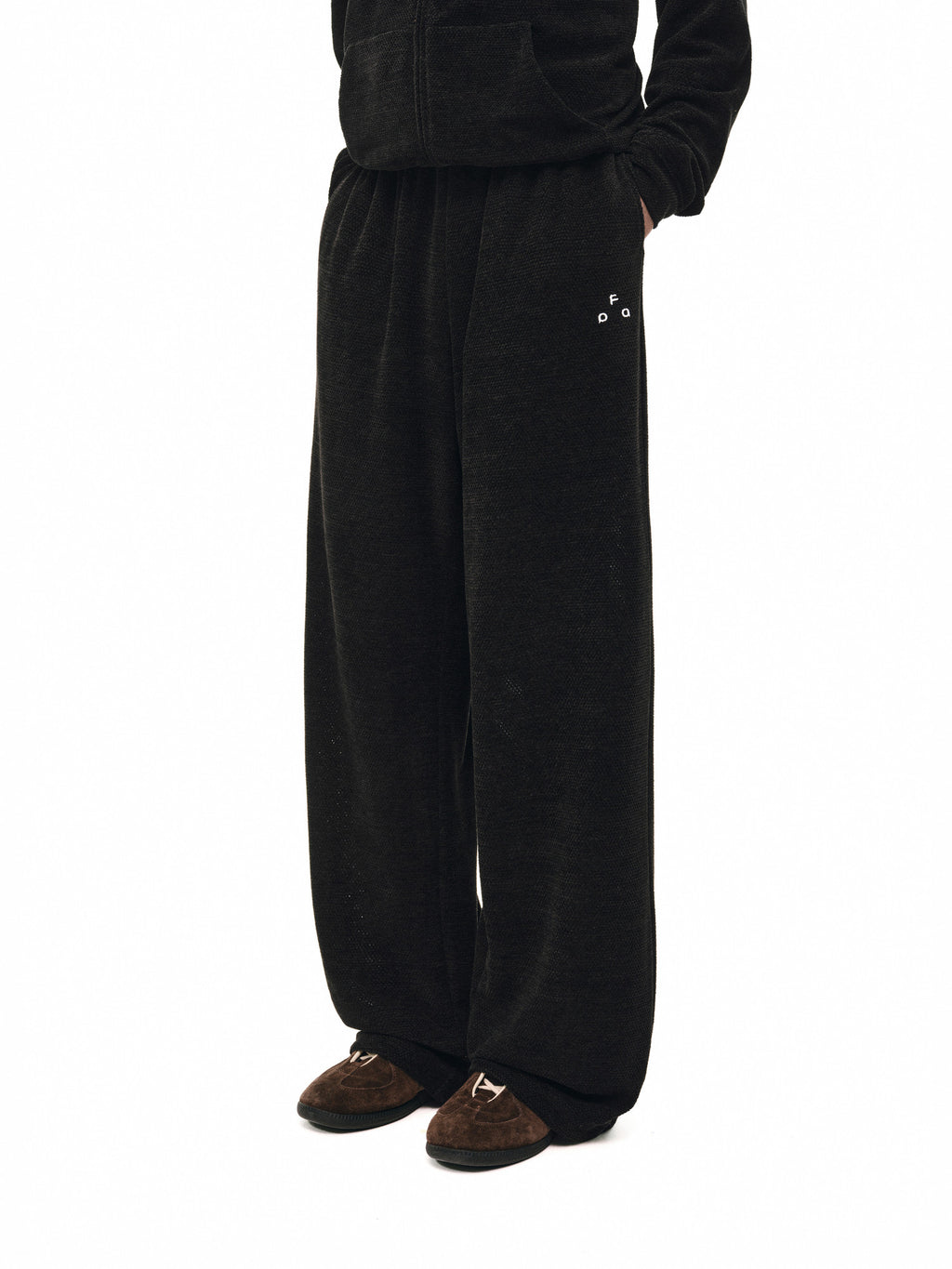 FPA Men's Honeycomb Texture Relaxed Straight-Leg Lounge Pants – Loose Fit Casual Trousers for Fall