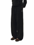 FPA Men's Honeycomb Texture Relaxed Straight-Leg Lounge Pants – Loose Fit Casual Trousers for Fall