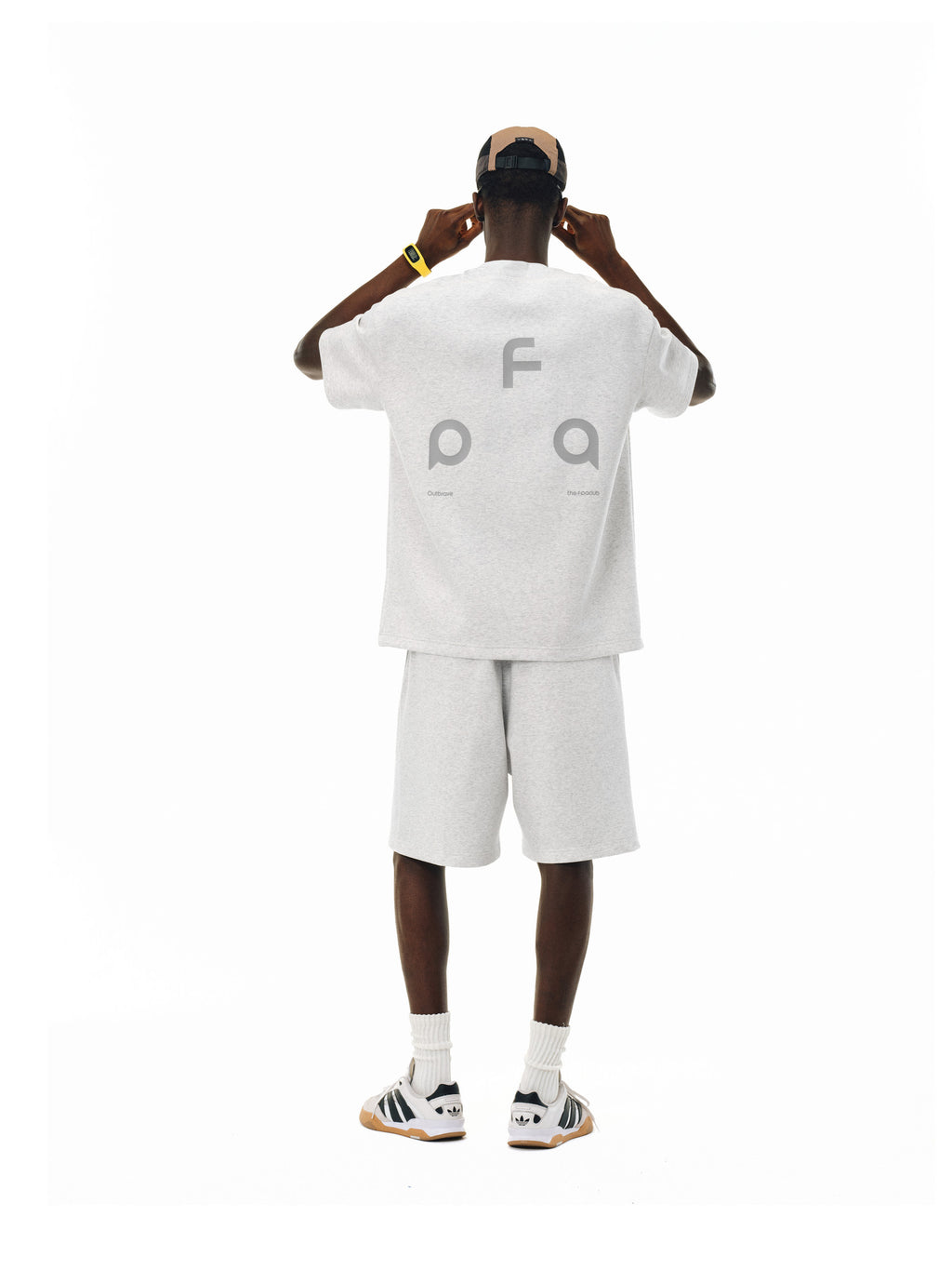 FPA Double-Layer Air Layer Anti-Pilling Cool-Touch Special Yarn Logo Short Sleeve Unisex Loose Summer T-Shirt
