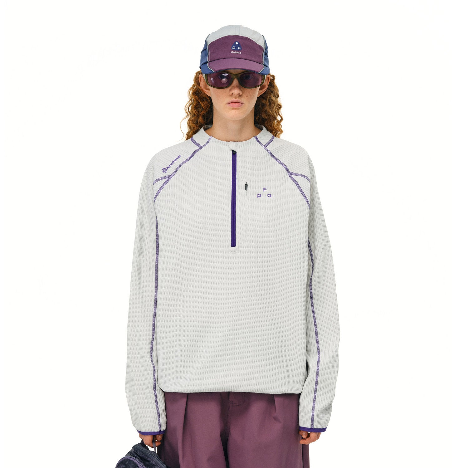FPA Quick-Dry Half-Zip Contrast Stitch T-Shirt