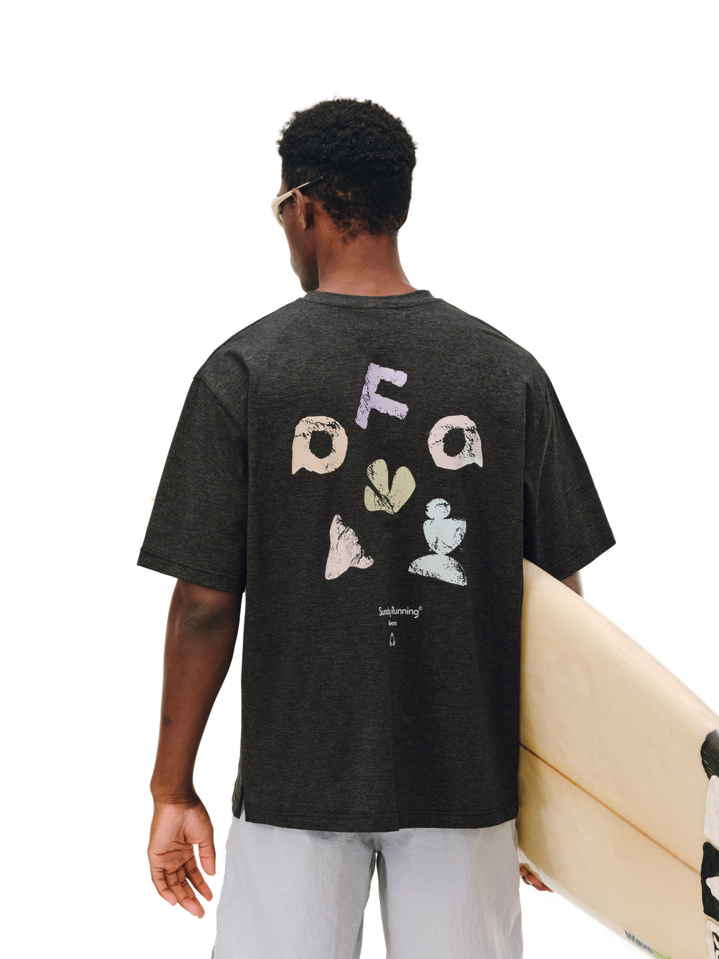 FPA Quick-Dry Breathable Outdoor Sports Contrast Color Short Sleeve Summer Round Neck Printed Casual Couple Mid-Sleeve T-Shirt