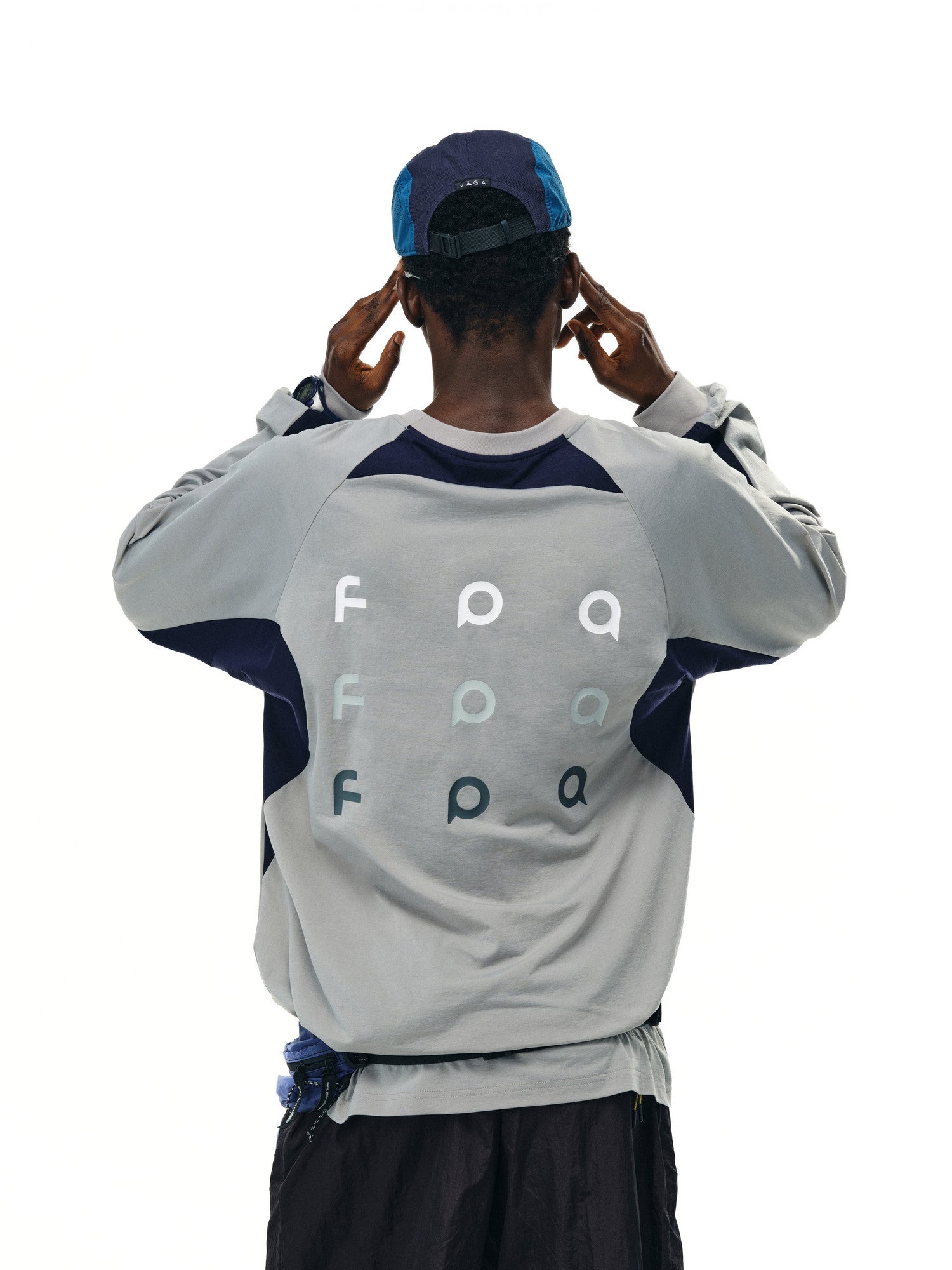 FPA Hydrogen Plain Mercerized Outdoor Sports Long Sleeve T-Shirt – Autumn Color-Block Crew Neck Retro National-Chic Top
