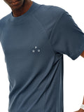 FPA Lyocell Wool Small Shrimp Ribbed Short Sleeve Summer Basic Logo Triangle Sports Crew Neck T-Shirt