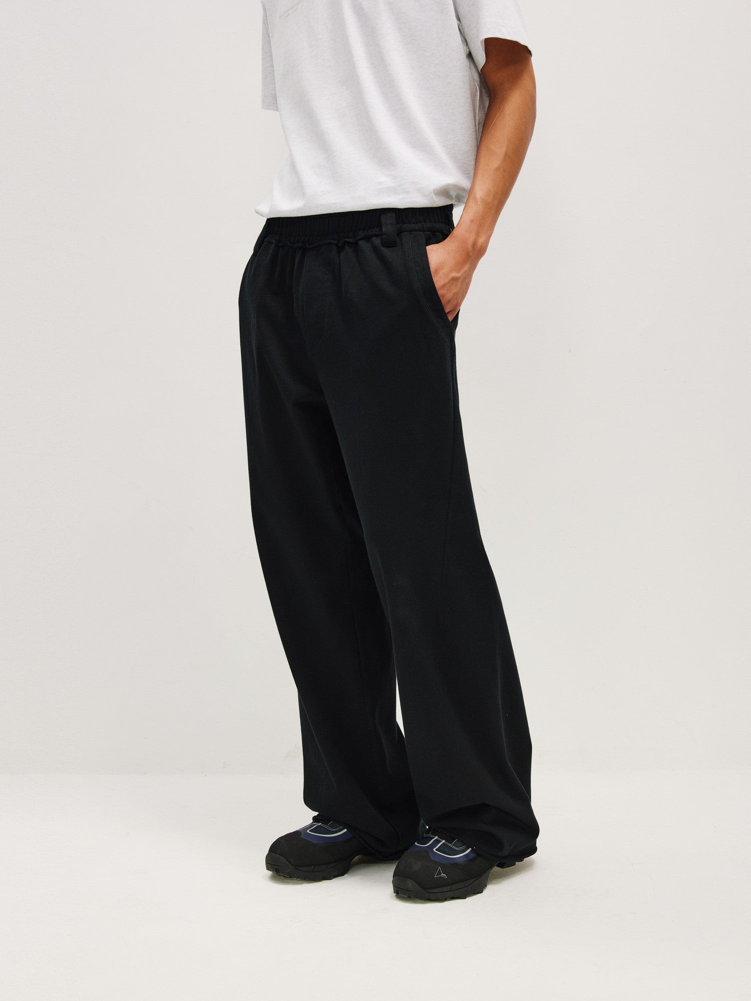 FPA Thin Structured Straight-Leg Knit Pants Summer Athletic Loose Straight Casual Pants Streetwear Trend